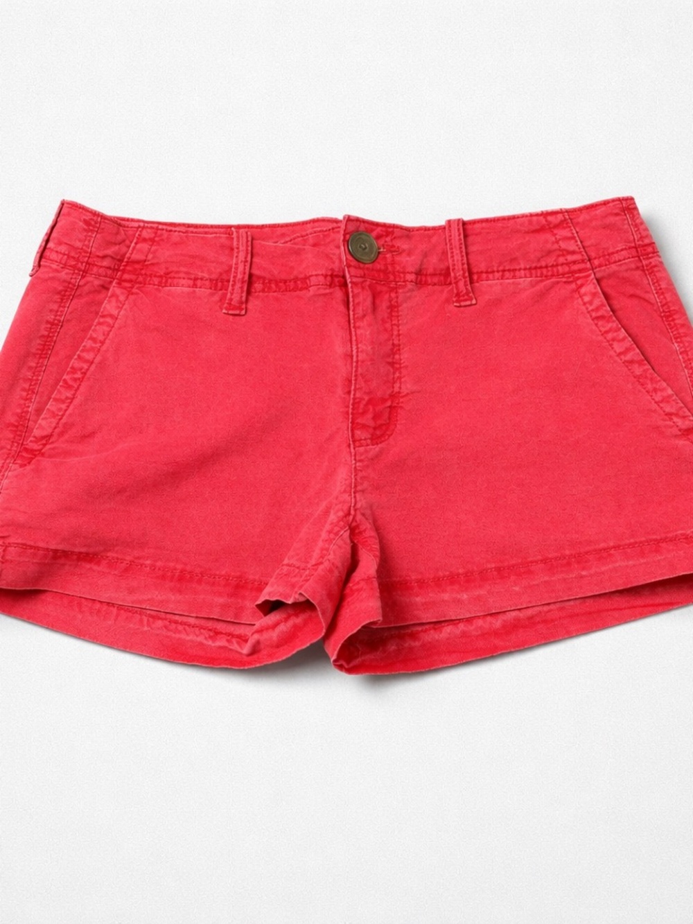 American Eagle Outfitters Coral-Red High Waist Shorts